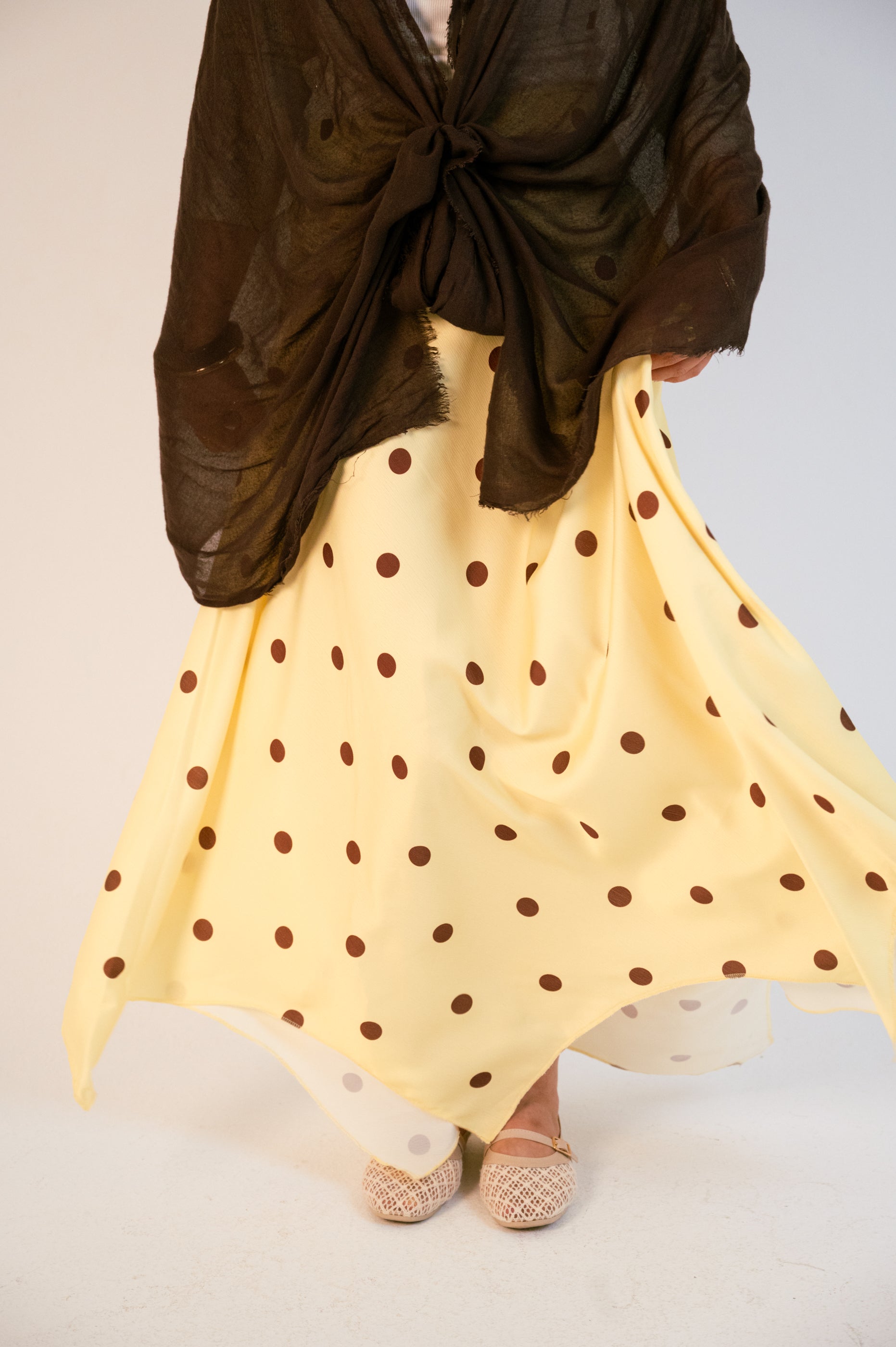 Wave Skirt Polka Dots
