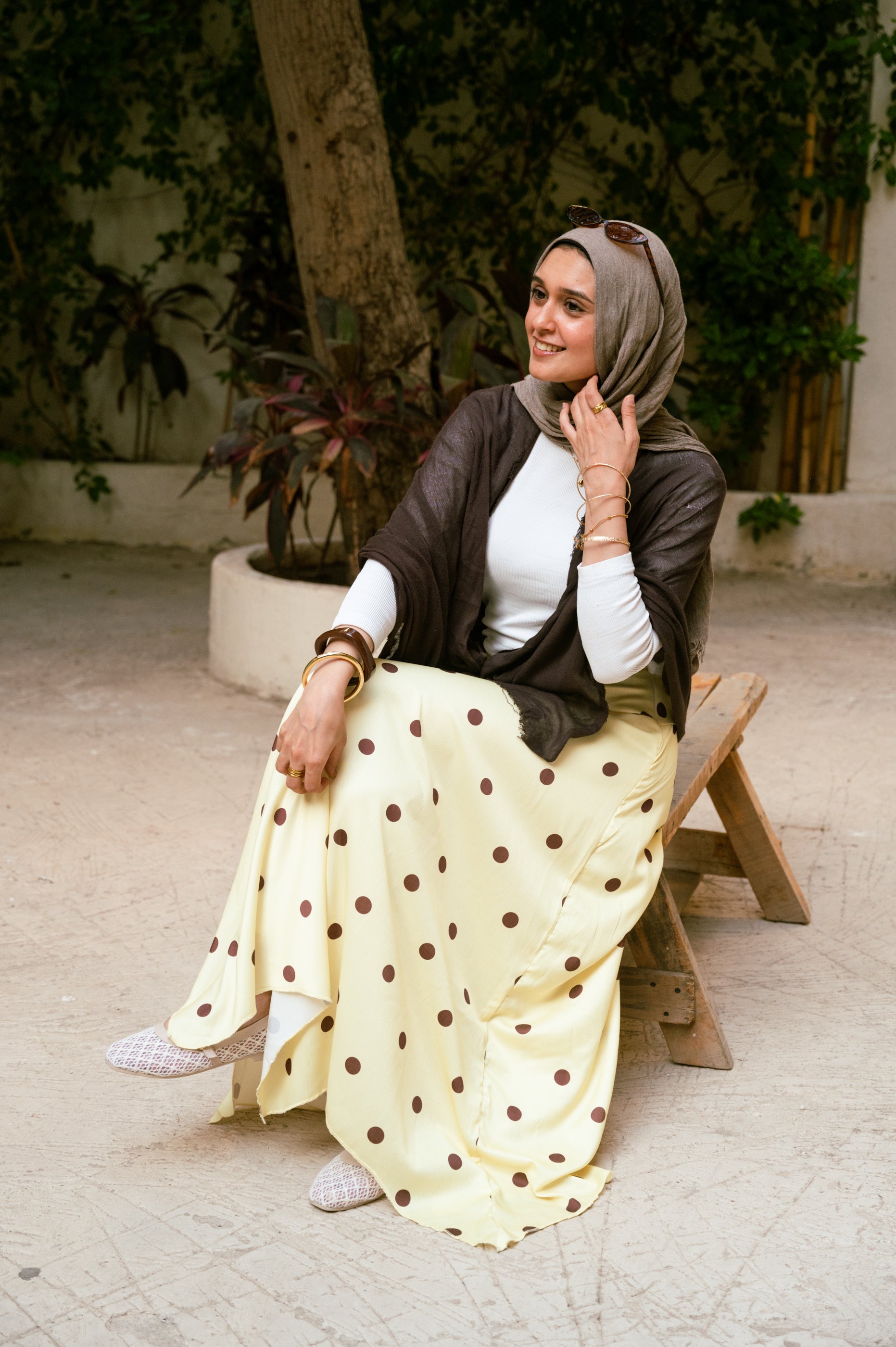 Wave Skirt Polka Dots