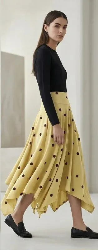 Wave Skirt Polka Dots