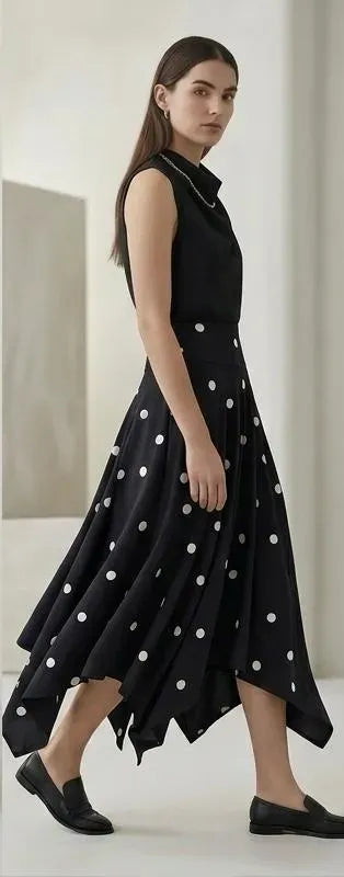 Wave Skirt Polka Dots